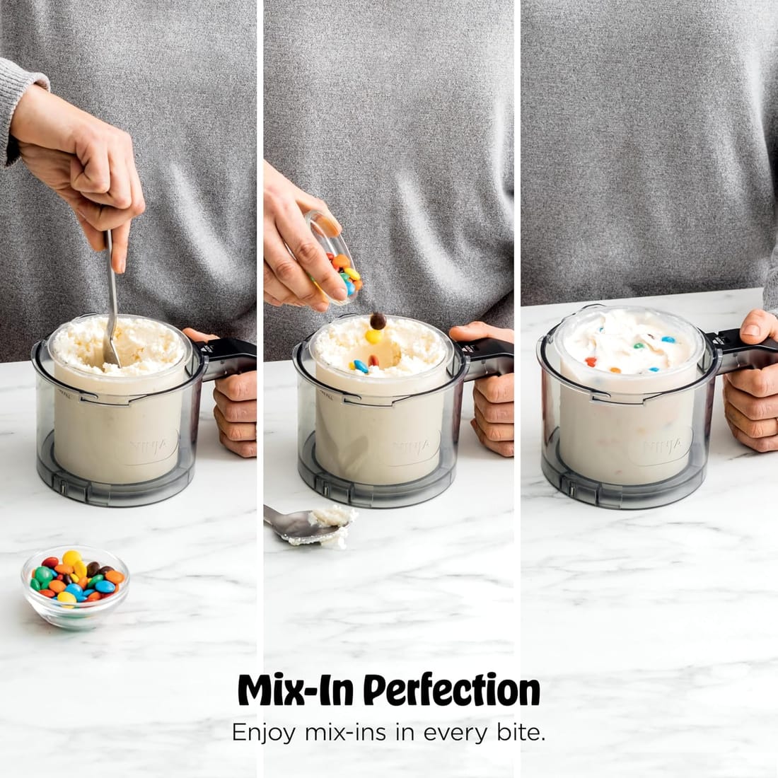 7-in-1 Frozen Dessert Maker — Ice Cream, Gelato & Sorbet in use